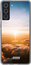 6F hoesje - geschikt voor Samsung Galaxy S21 FE -  Transparant TPU Case - Cloud Sunset #ffffff