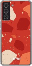 6F hoesje - geschikt voor Samsung Galaxy S21 FE -  Transparant TPU Case - Terrazzo N°4 #ffffff