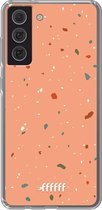 6F hoesje - geschikt voor Samsung Galaxy S21 FE -  Transparant TPU Case - Terrazzo N°10 #ffffff