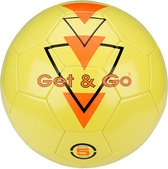 Get & Go Voetbal - Triangle Speed - Fluorgeel/Zwart/Koraal - 5