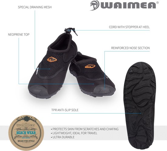 Waimea Aquaschoenen - Wave Rider - Zwart - 41 - Waimea