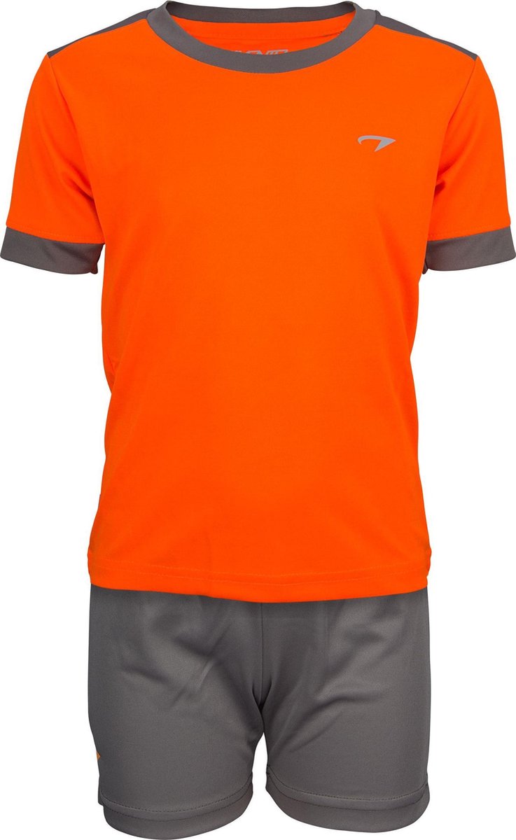 Avento Sportset Madrid - Junior - Fluororanje/Antraciet - 116