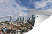 Muurdecoratie Horizon - Jakarta - Indonesië - 180x120 cm - Tuinposter - Tuindoek - Buitenposter
