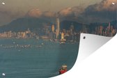 Tuinposters buiten Hong Kong - Eiland - Water - 90x60 cm - Tuindoek - Buitenposter
