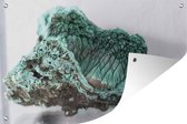 Muurdecoratie Turquoise edelsteen - 180x120 cm - Tuinposter - Tuindoek - Buitenposter