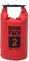 Nixnix Waterdichte Tas - Dry bag - 2L - Rood - Ocean Pack - Dry Sack - Survival Outdoor Rugzak - Drybags - Boottas - Zeiltas