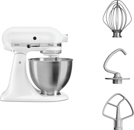 KitchenAid 5K45SSEWH - Wit - 4,28L - Horeca & Professioneel van KitchenAid — afbeelding 3