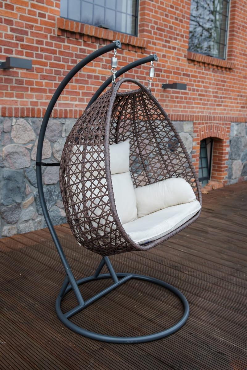 Eistoel Egg Cocoon Chair Hangend Wicker met Standaard - Hangstoel voor  Binnen en... | bol.com