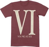 You Me At Six Heren Tshirt -XL- Roman VI Rood