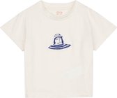 Tak T-shirt 02 plain white slub jersey with fisherman White: 116/6yr