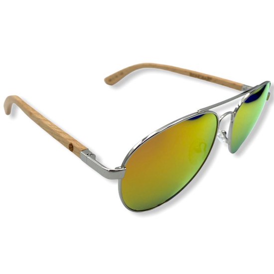 BEINGBAR Eyewear "Model 37" Sustainable Bamboo Sunglasses van BEINGBAR — afbeelding 4