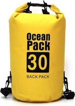 Nixnix Waterdichte Tas - Dry bag - 30L - Geel - Ocean Pack - Dry Sack - Survival Outdoor Rugzak - Drybags - Boottas - Zeiltas