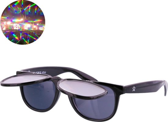 TWINKLERZ® - Space Zonnebril Klepje - Spacebril - Caleidoscoop Bril -  Diffractie Bril... | bol.com