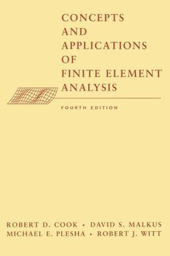 Concepts & Applications Finite Element - cover