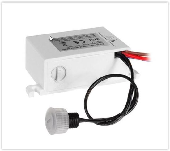 Interrupteur crépusculaire - Capteur PIR externe - 2300W - Intégré | bol.com