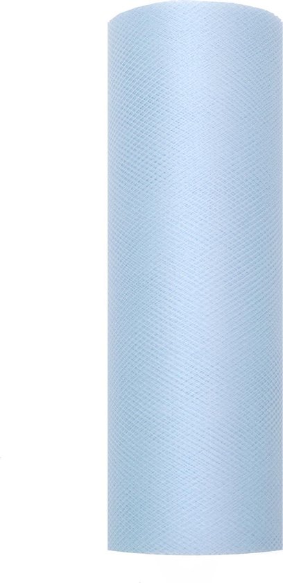 Lichtblauwe Tule Rol 15cm 9m | bol.com