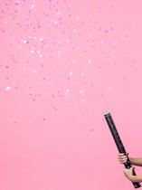 Canon à confettis révélateur de genre - Prêt à éclater, rose, 60cm