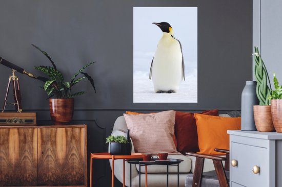 Stickers muraux - Manchot empereur - 60x90 cm - Feuille adhésive