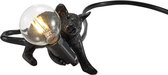 Hype it kruipende muis lamp - Lamp dier taffellampje - Tafellamp Slaapkamer - Dieren lamp Tafellampen - E12 - Muislampje - Tafellamp Zwart