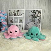 Mood Knuffel - Octopus Knuffel - Knuffel - 2 kleurig knuffel - licht blauwe en licht roze - knuffel - voor jongens en meisjes -