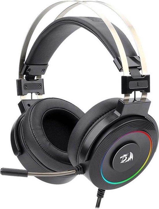 Redragon Lamia RGB Gaming Headset met noise-cancelling microfoon & gratis headset stand | In-line volume & mic controller