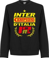 Inter Milan Kampioens Sweater 2021 - Zwart - 3XL