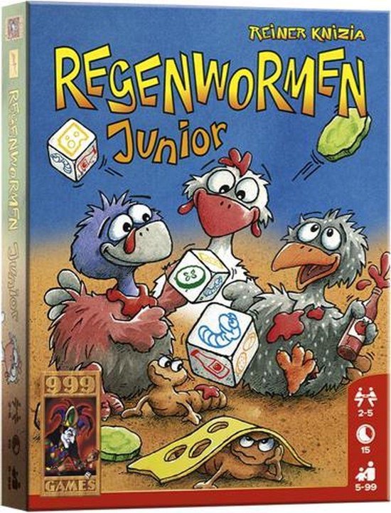 Regenwormen junior dobbelspel spel - party spelletjes – gezelschapspellen... | bol.com
