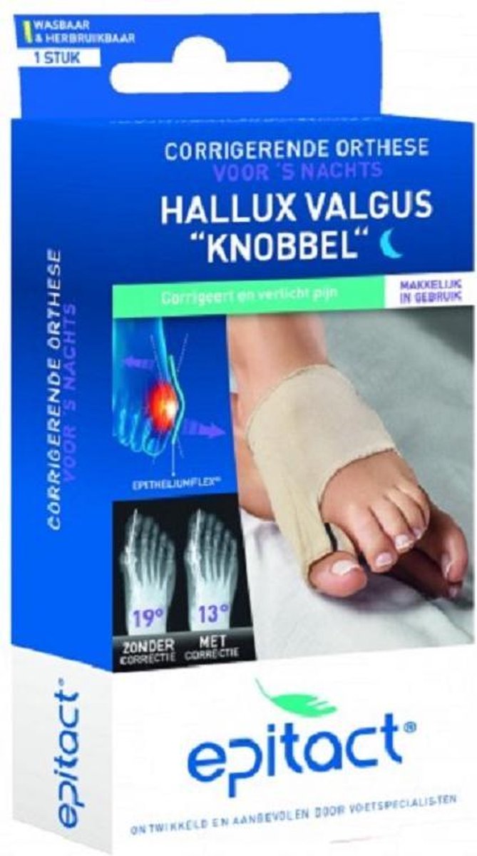 Epitact Hallux Valgus Corrigerende Orthese NACHT pijnlijke knobbel voet. Corrigeert en verlicht pijn maat 42/45