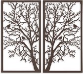 een metalen wand decoratie tree of life