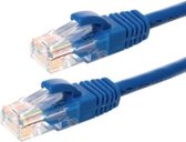 UTP CAT5e patchkabel / internetkabel 1 meter blauw - 100% koper - netwerkkabel