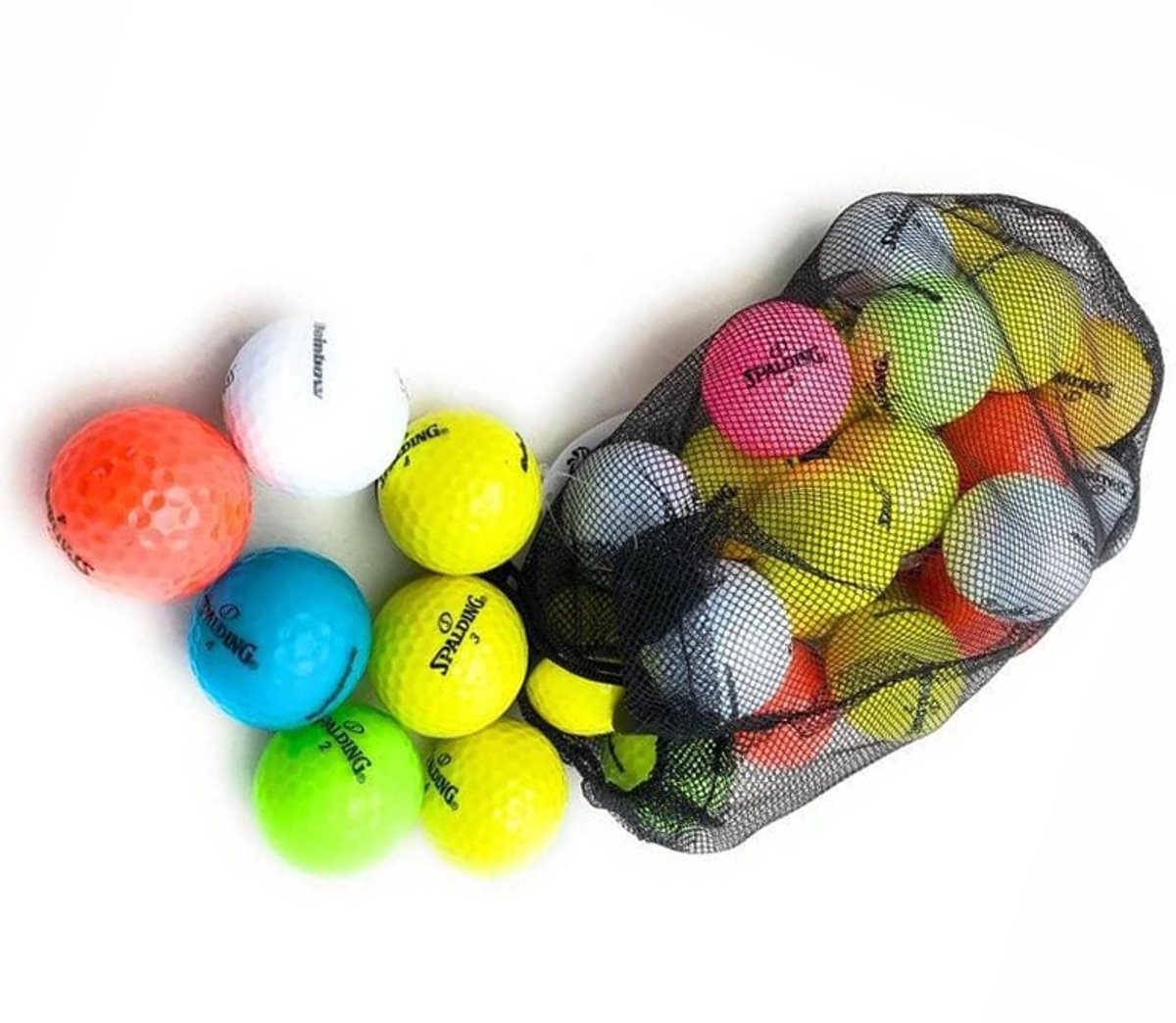 Spalding Rainbow Gekleurde Golfballen - 24 Stuks