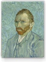 Zelfportret - Vincent van Gogh - 19,5 x 26 cm - Niet van echt te onderscheiden houten schilderijtje - Mooier dan een schilderij op canvas - Laqueprint.