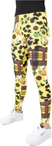 Zonnebloemruiter Legging van Festivalleggings - Maat L/XL - Comfortabel - Ademend - Zachte Stof