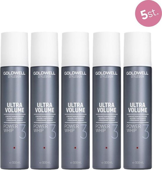 5X Goldwell StyleSign Power Whip Mousse 300ml