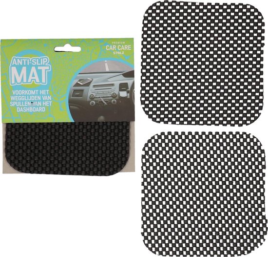 Van Interessant metgezel Anti-slip mat | Voor in de auto | 2 stuks in de verpakking | Antislip matje  | Auto mat... | bol.com