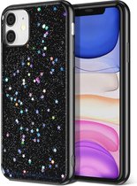 Apple iPhone 12 | Zwart | Glitters | Soft TPU
