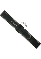 SUUNTO Elementum Terra - Black/Yellow Leder Armband kit 20006000