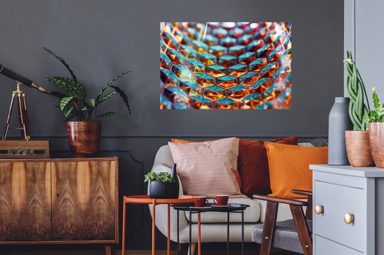 Stickers muraux - Film Autocollant - Nid d'Abeille en Verres - 90x60 cm - Film Adhésif - Stickers muraux Muraux Chambre d'Enfant - Papier Peint Auto Adhésif