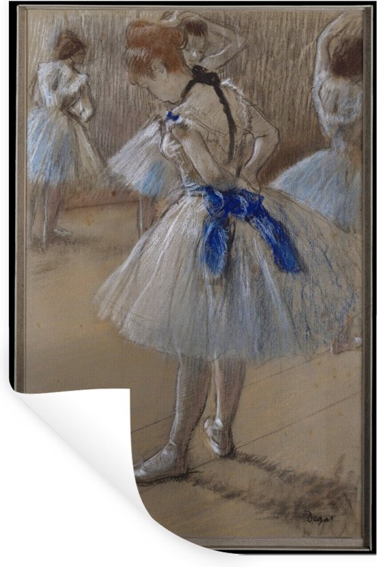 Stickers muraux - Film adhésif - Danseuse - Tableau d' Edgar Degas - 80 x 120 cm - Film adhésif - Stickers muraux pour chambre d'enfant - Papier peint autocollant - Film adhésif