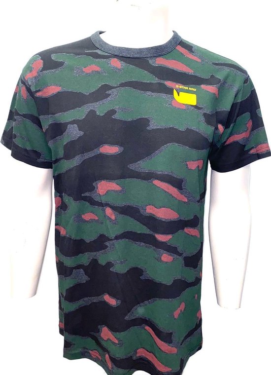 G Star T-Shirt - Camouflage - Maat M 