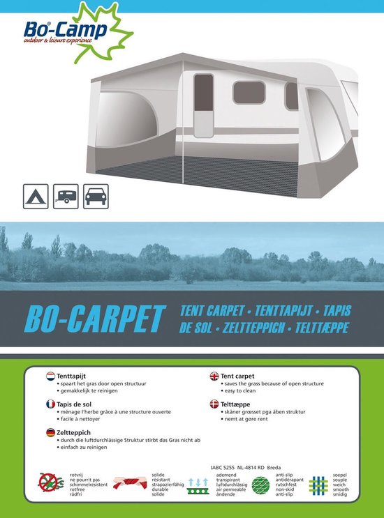 Bo-Camp - Tenttapijt - Bo-Carpet - 5x3 Meter - Grijs van Bo-Camp — afbeelding 4