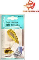 Dappermann - Meetlint - Centimeter - Inch - 150 cm