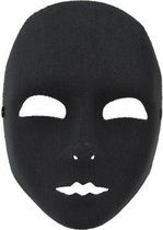Masker zwart luxe one size