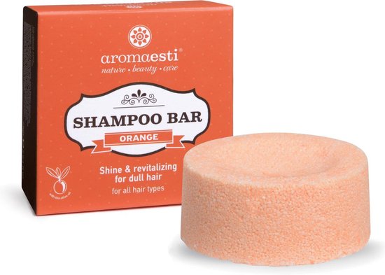 Aromaesti Shampoo Bar Orange - sinaasappel - shampoo bij futloos haar