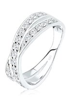Elli Ring Dames Engagement Sparkling met Zirconia Kristallen in 925 Sterling Zilver