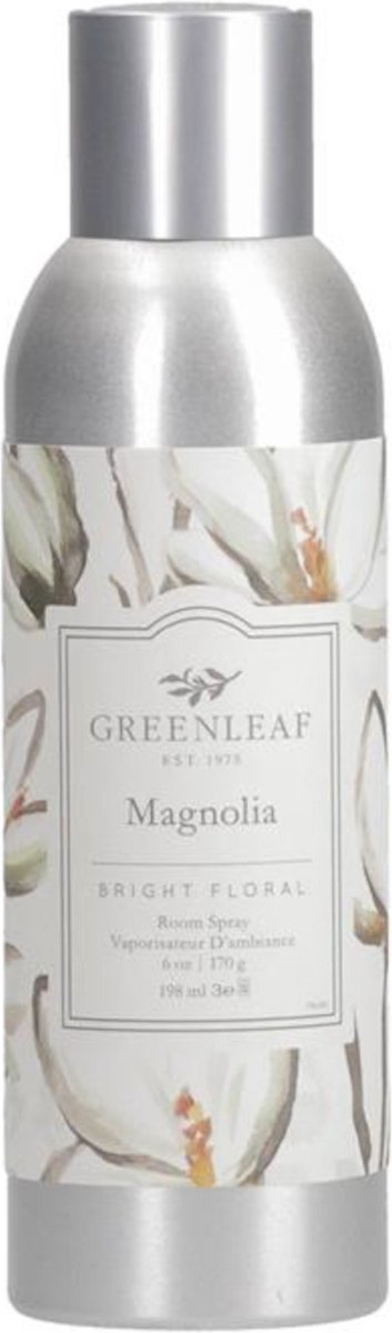 Greenleaf Spray Magnolia 236 Ml 5,5 X 18 Cm Staal Zilver