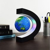 STARMAN Zwevende Wereldbol - 360 graden Globe met Verlichting - C-shape Magnetisch - Wereldkaart - Kantoor Decoratie