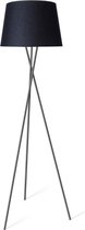 ProventaTriPod Staanlamp woonkamer met schakelaar Ø 45 cm - Zwart & Goud - 136 cm