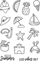 Summer Icons Clear Stamps (JD059)