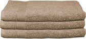 Polydaun Handdoek - Badlaken - Taupe - 3 stuks - 70x140 cm